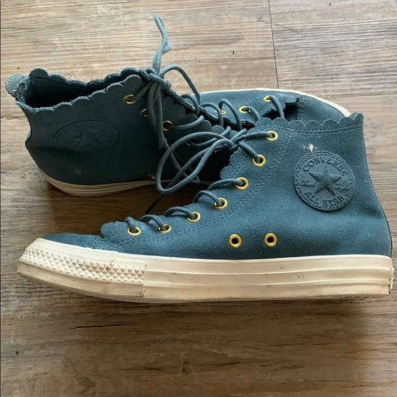 converse scalloped edge white